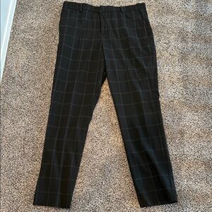 H&M Black Plaid Men's trouser